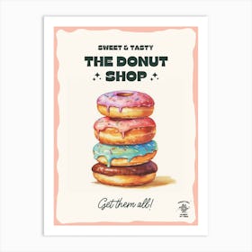 Stack Of Sprinkles Donuts The Donut Shop 0 Art Print