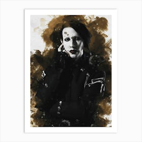 Smudge Of Marilyn Manson Art Print
