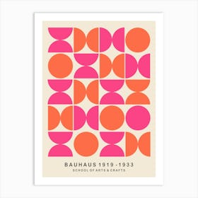 Bauhaus Semi Circles Art Print
