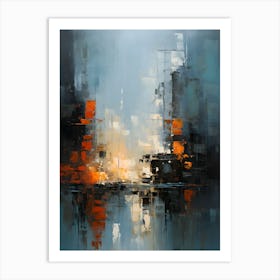 Abstract Cityscape 1 Art Print