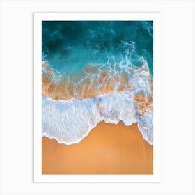 Aerial View Of A Beach 137 Art Print