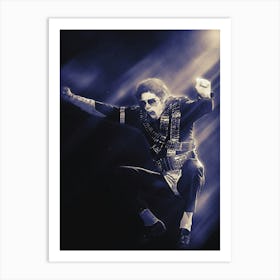 Superstars Of King Of Pop Mj In Live Concert Art Print