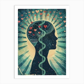 Dna Illustration 2 Art Print