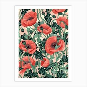 Poppies 72 Art Print