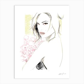 Natalie P - Retro 80s Style Art Print