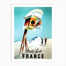 Winter Sports In France Art Print