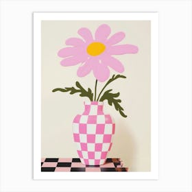 Cosmos Flower Vase 2 Art Print