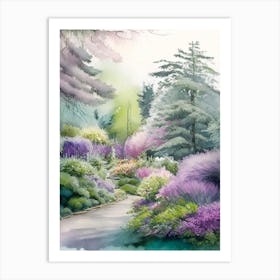 Bellevue Botanical Garden, 1, Usa Pastel Watercolour Art Print