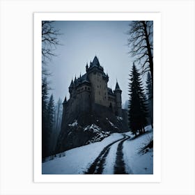 Castle In The Snow Whispers Beyond the Battlements" Poster