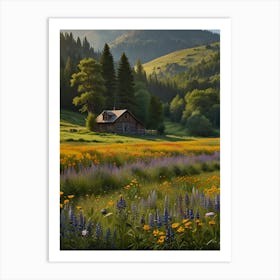 Wildflowers In The Meadow 2 Art Print