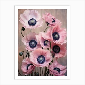 Pink Flowers 1 Art Print