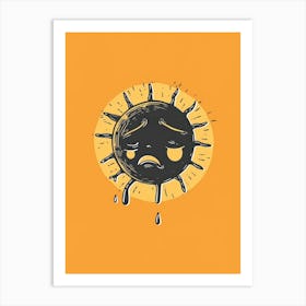 Sad Sun Art Print