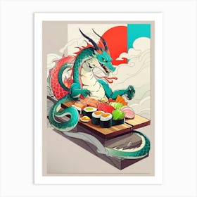 Japanese Dragon Art Print