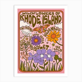 Rhode Island Wildflowers Art Print