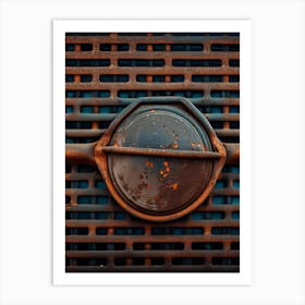 Rusty Grill Art Print