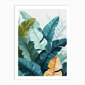 Tropical Leaves 4 Art Print