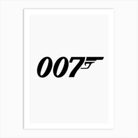 007 james bond Art Print