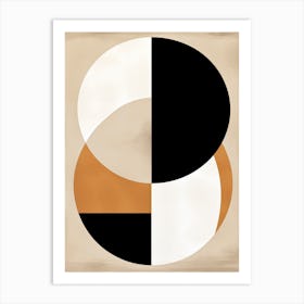 Abstract Bauhaus Quest: Journey in Shapes Art Print