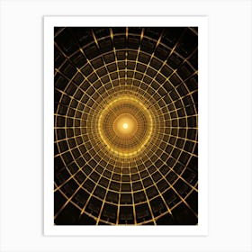 Abstract Golden Light 1 Art Print