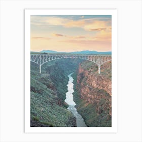 Rio Grande River Bridge Art Print