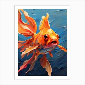 Default Abstract Painting Of A Cartoon Of Goldfish In Bright C 1 (1) Art Print