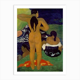 Tahitian Women Bathing (1892), Paul Gauguin Art Print