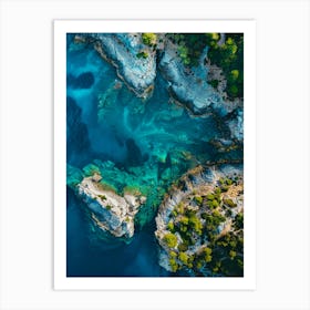 Aerial View Of Croatia Art Print