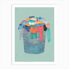 Laundry Basket Canvas Print Art Print