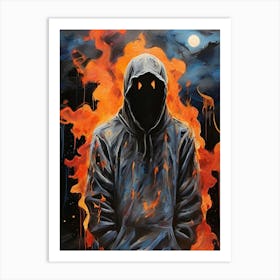 Hooded Man Art Print