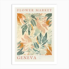 Flower Market Geneva Art Print