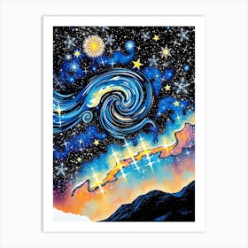 Starry Night 37 Art Print