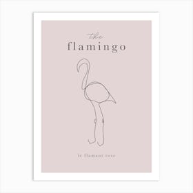 The Flamingo Art Print