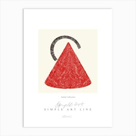 Simple art line no 20 Art Print