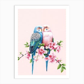 Couple Of Parrots 1 Art Print