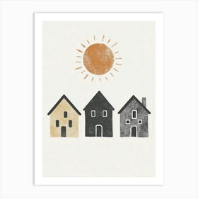 Happy Homes Art Print