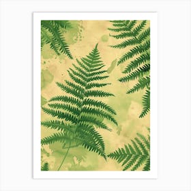 Pattern Poster Giant Chain Fern 1 Art Print