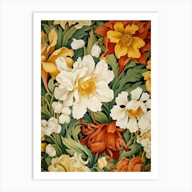 Floral Wallpaper 58 Art Print