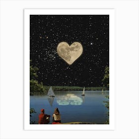 Love Is In The Space Art Print