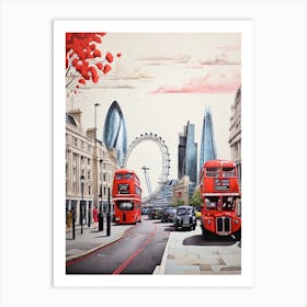 London Eye Art Print