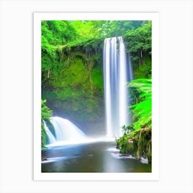 Cunca Wulang Waterfall, Indonesia Majestic, Beautiful & Classic (2) Art Print