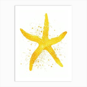 Yellow Starfish Art Print