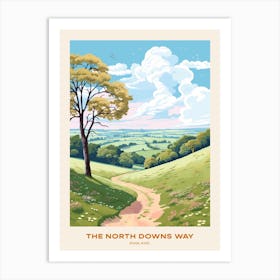 The North Downs Way England 1 Hike Poster Art Print