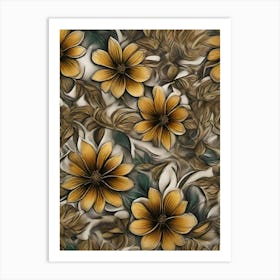 Yellow Flowers Art Print