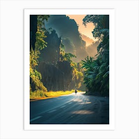 Road In The Jungle Art Print