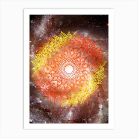 Cosmic mandala #3 - space poster Art Print