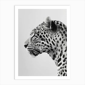 Leopard Head Portrait 1 Art Print