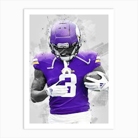 Jordan Addison Minnesota Vikings Art Print