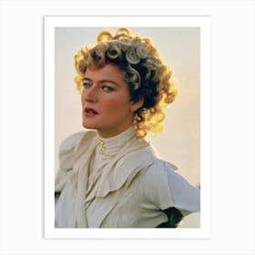 Brenda Fricker Retro Collage Movies Art Print