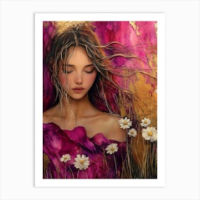 Dreaming Of Daisies 1 Art Print