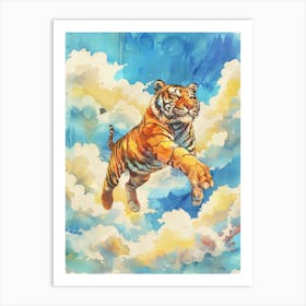 Tiger In The Sky 2 Art Print